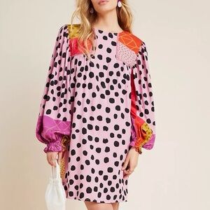 Anthropologie x Bl-nk London Miranda Tunic Dress Balloon Sleeve Size XXLarge 2X